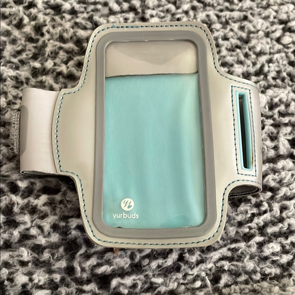 Gray and Blue Arm Band